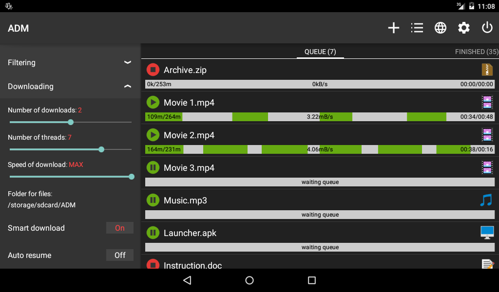    Advanced Download Manager- screenshot  