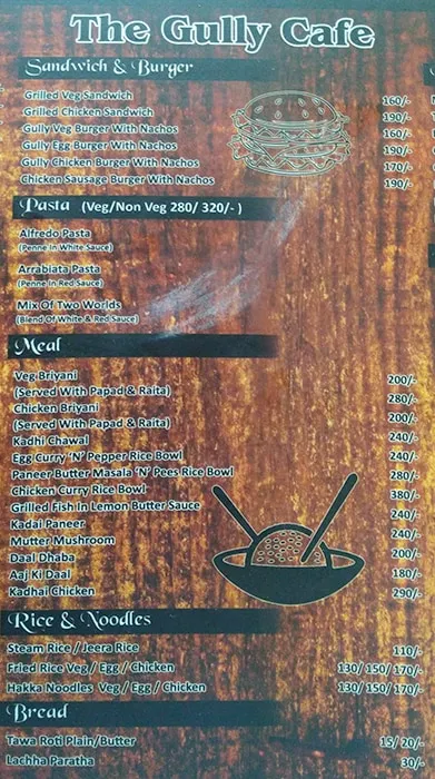 The Bakery Shop menu 