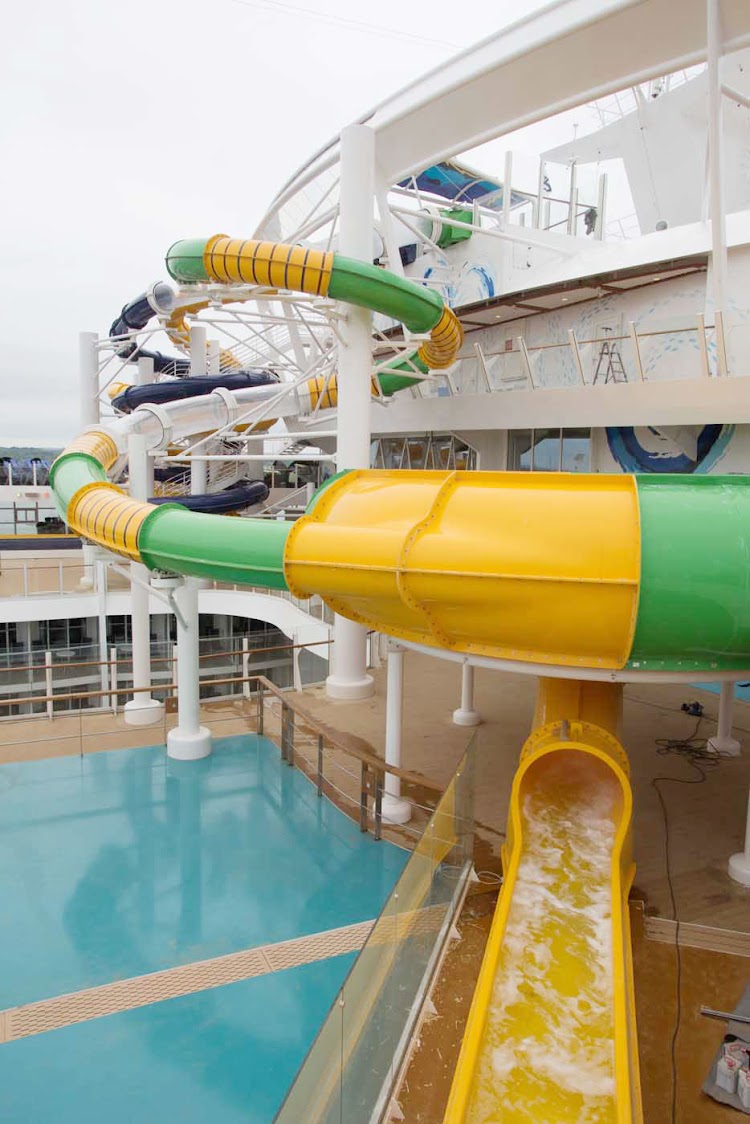 A look at the Perfect Storm, a trio of exhilarating waterslides aboard Harmony of the Seas.