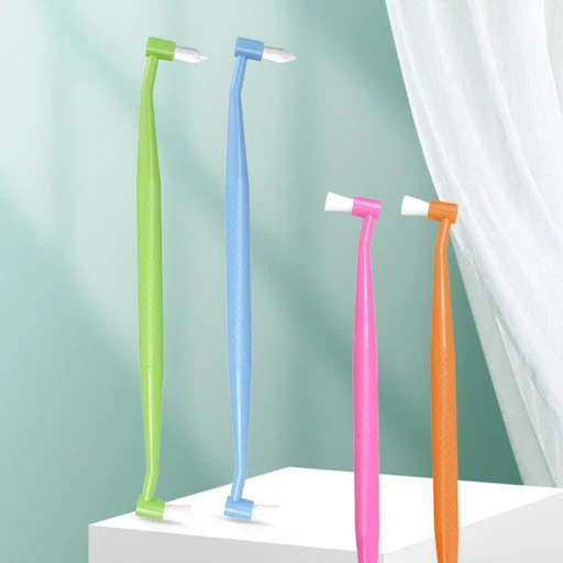 Single Brush Head Flat Biceps Orthodontic Fissure Wisdom Tooth Brush Cat Soft Bristle Toothbrush Cleaning Whitening Teet