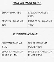 Rk Shawarma Spot menu 1