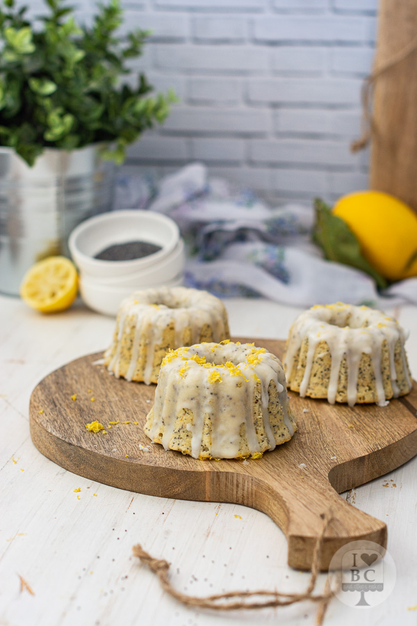 Mini Bundts cake de limón