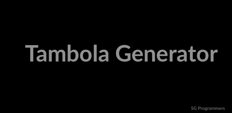 Tambola Generator