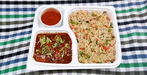Paneer Manchurian With Fried Rice
