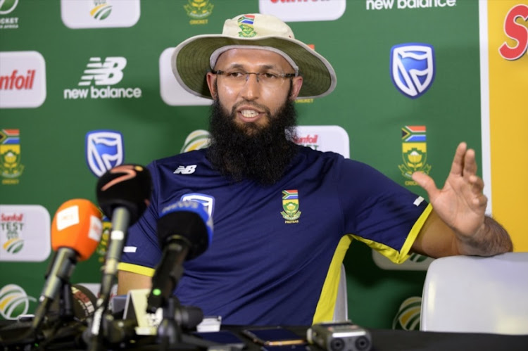 Hashim Amla of the Proteas during the South African national mens cricket team training session at Bidvest Wanderers Stadium on March 28, 2018 in Johannesburg, South Africa.