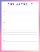 Get After It - Daily Planner item