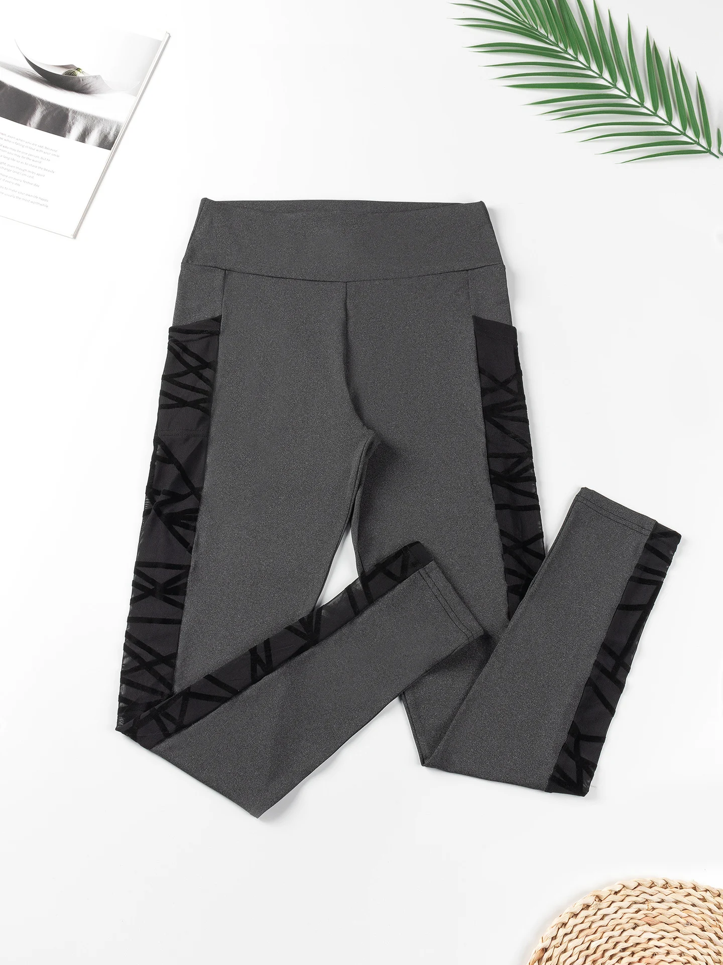 Title 15, Yoga Primer Plus Size odeća za jogu sa mrežasti...