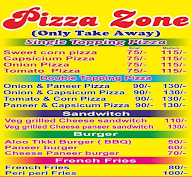 Pizza Zone menu 2