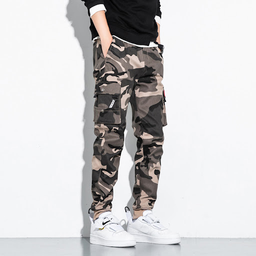 Title 3, Mens Camouflage Overalls Casual Pants Multi-Po...