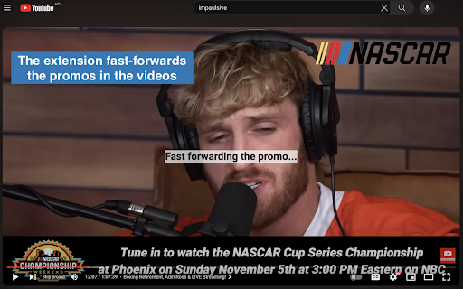 Youtube ad fast-forwarder
