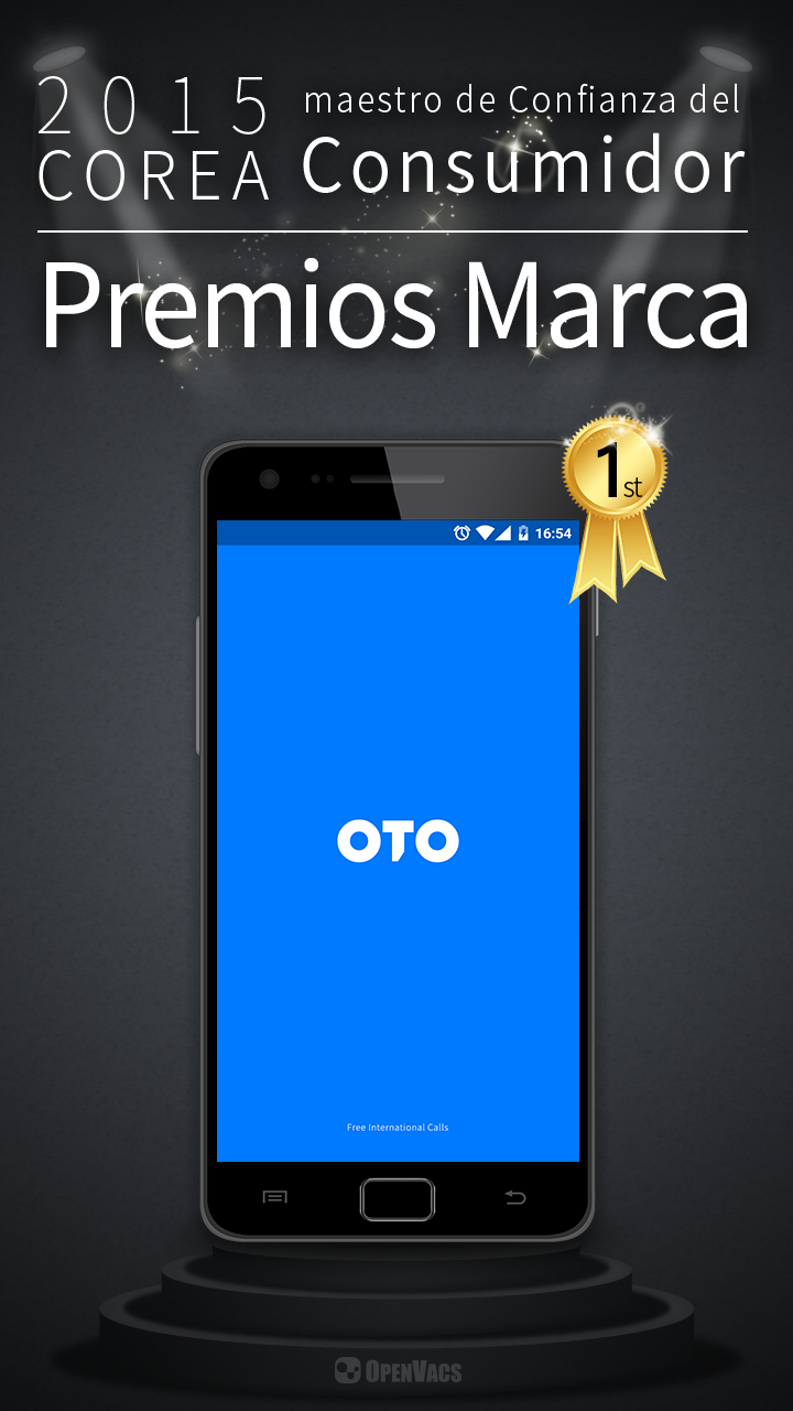 Android application OTO Free International Call screenshort