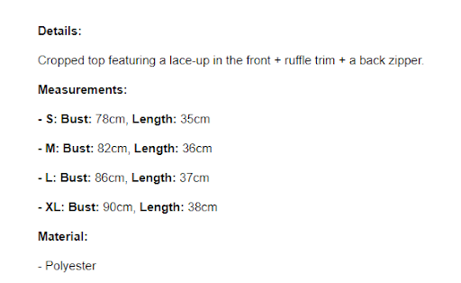 Title 1, Ruffle Trim Lace-up Crop Top, a stylish choice ...