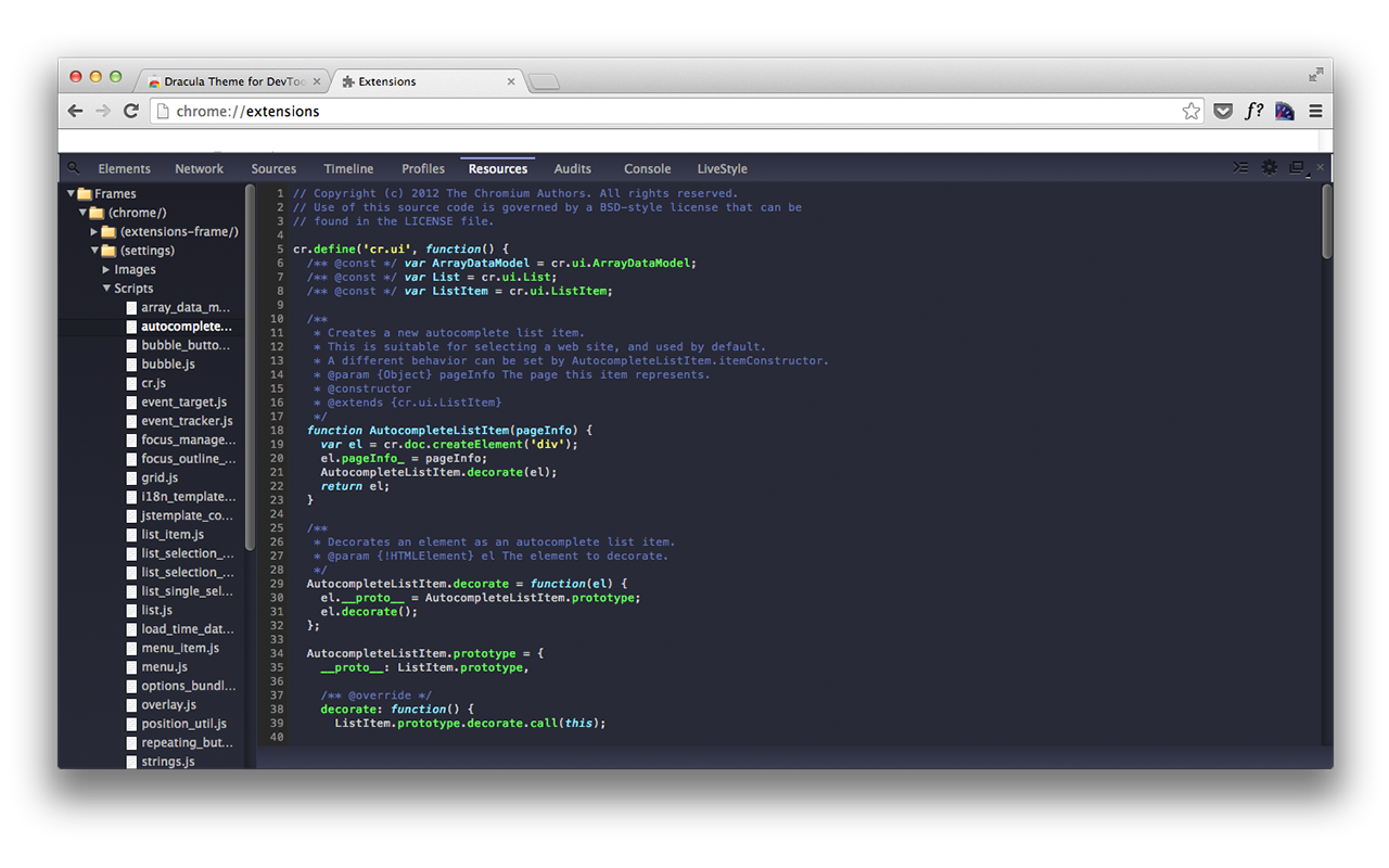 Dracula Theme for DevTools Preview image 3