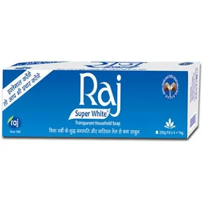 Raj Super White Household Soap - 1 kg