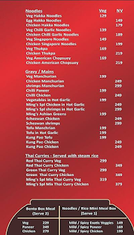 Ming's Kitchen menu 2