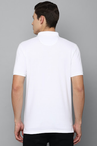 Louis Philippe White T-Shirt - (LYKPCSLBI46009) in Ahmedabad at