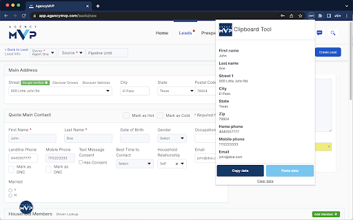 AgencyMVP Clipboard Tool