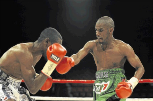 NATION'S HOPE: Jeffrey Mathebula, right, will fight Nonito Donaire in a junior featherweight bout in the US Photo: Lefty Shivambu/Gallo Images