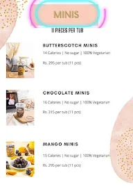 Good Fettle - Healthy Ice Cream menu 2