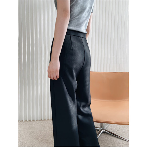 Title 2, Loose Drape Casual Straight-leg Mopping Suit Pa...