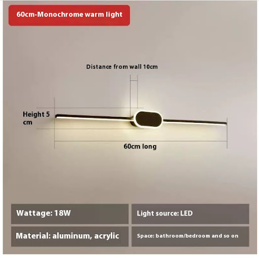 Elliptical 60cm Warm Light