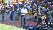 Kaizer Chiefs coach Arthur Zwane during their DStv Premiership match against Marumo Gallants at Royal Bafokeng Stadium in Rustenburg.