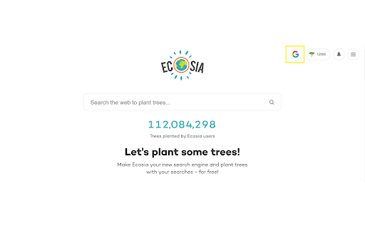 Ecosia with Google