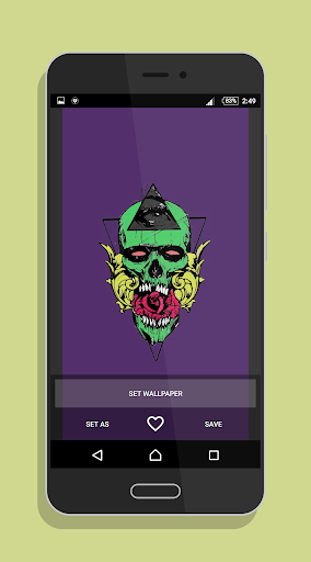 Skull  Rose Wallpaper