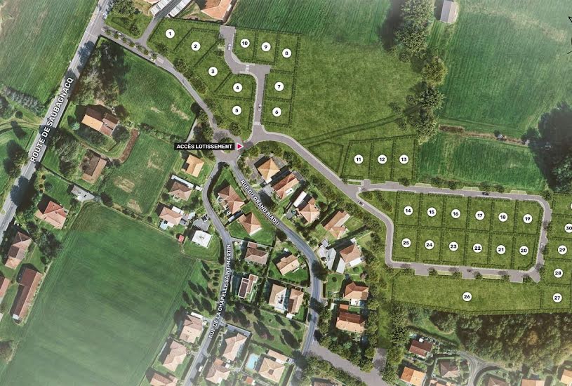  Vente Terrain à bâtir - à Dax (40100) 