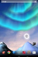 Aurora 3D free Live Wallpaper Screenshot