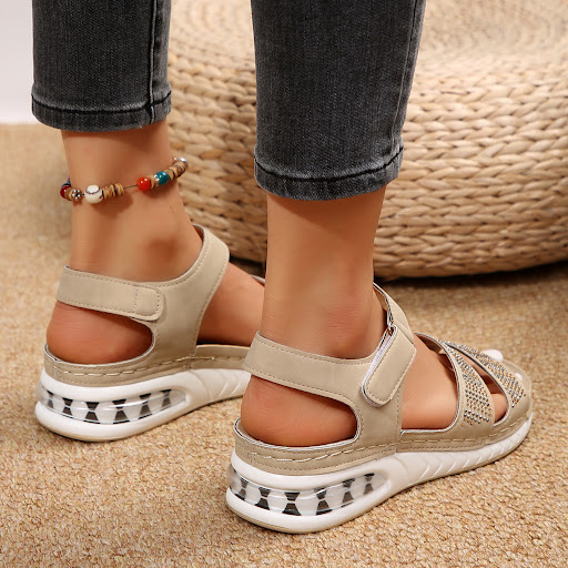 Title 4, Summer Rhinestone Wedges Sandals Casual Sports ...
