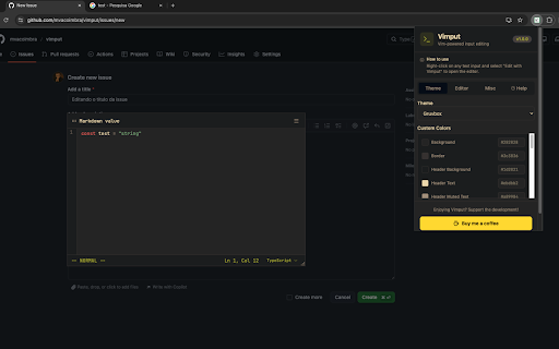 Vimput screenshot 1