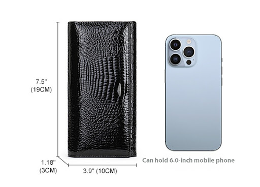 Title 3, Womens Long Genuine Leather Cowhide Wallet off...