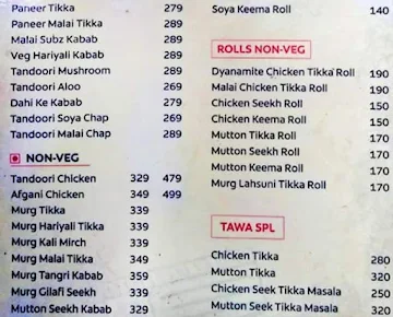 Kadak Singh menu 
