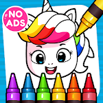 Unicorn Coloring Book & Baby Games for Girls Apk