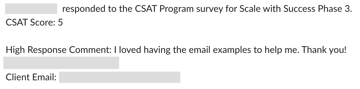 Loved having the email examples | Scale With Success®