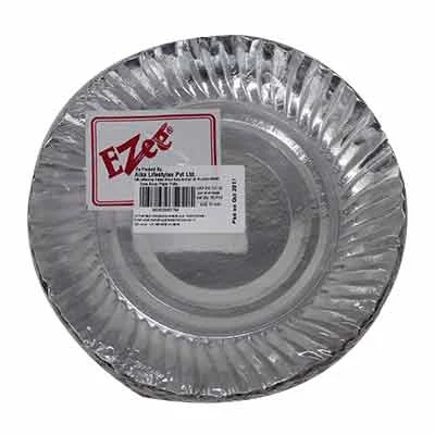 Ezee Silver Coated Design Plate 50 Pcs