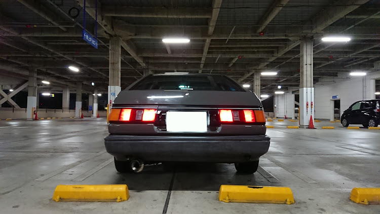 カローラレビンの洗車後パシャリ・拭き残しチェック・ボッチショット・いつものホームセンターに関するカスタム事例の投稿画像2枚目