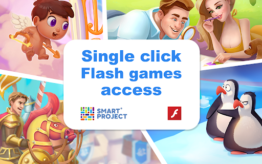 Single click Flash games access