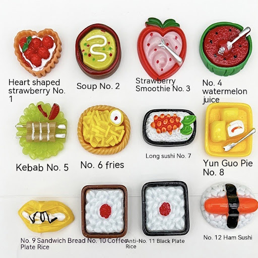 Title 2, Simulated Miniature Food Game Mini Refrigerator...