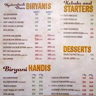 Biryani Express menu 1