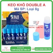 [Sale] Keo Khô Dán Giấy Double, Khô Nhanh, Không Độc Hại, Giúp Bé Ham Học.