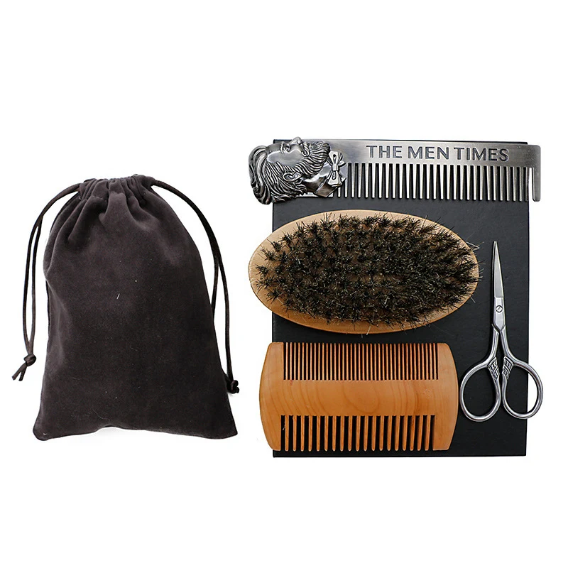 Title 4, Heren Baard Styling Set met Schaar, Borstelkam ...
