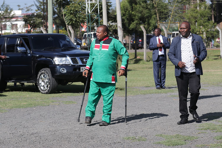 EALA MP David ole Sankok attends thanksgiving prayer service at Bomet Green Stadium on January 15.