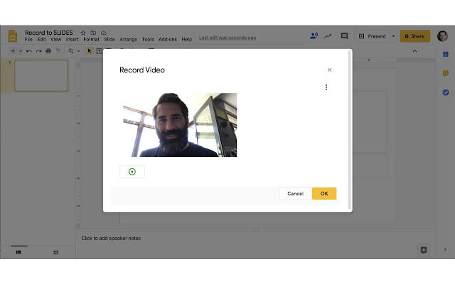 Record to Slides chrome extension