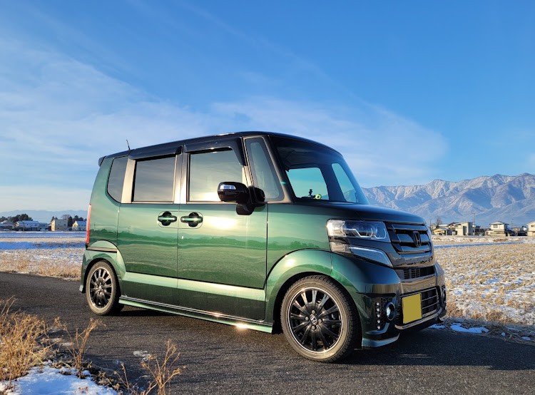 Nボックスカスタムの緑亀・北アルプス・寒い・北アルプス綺麗・洗車したいに関するカスタム事例の投稿画像3枚目