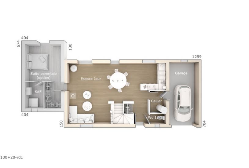  Vente Terrain + Maison - Terrain : 344m² - Maison : 100m² à Castelnaudary (11400) 