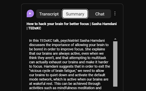 YouTube Summary & Chat