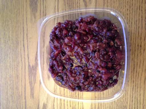 This is my favorite cranberry sauce recipe.  My sister, who doesn't like cranberries asked for the recipe.  When I've taken it to Thanksgiving dinners, there is never any left over!