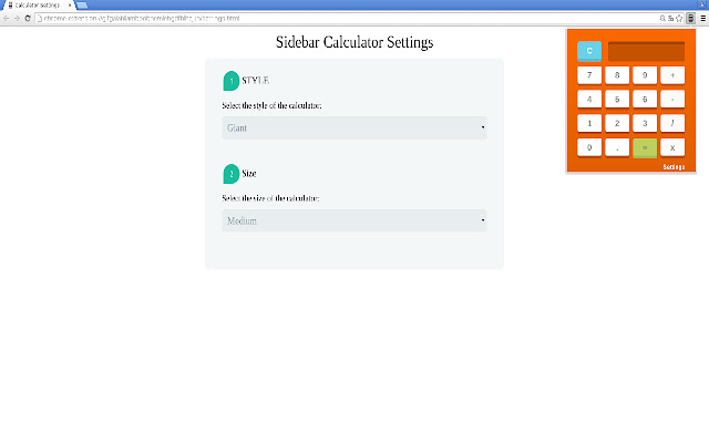 Modern Calculator chrome extension